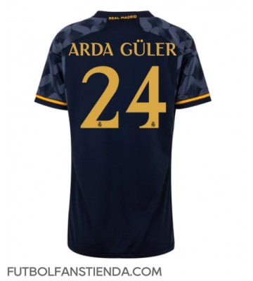 Real Madrid Arda Guler #24 Segunda Equipación Mujer 2023-24 Manga Corta